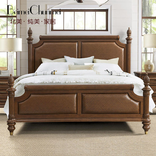 双人床东南亚北美纯美