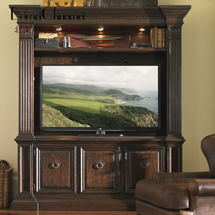 古典实木展示柜莱克星顿家具定制组合电视柜书房书柜 美式 乡村欧式