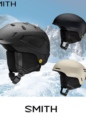 大连极速Smith23-24新品滑雪头盔男女款单板双板滑雪黑白色