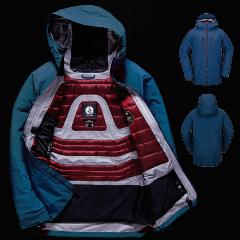 大连极速 2021新款 Volcom男款单板滑雪服羽绒保暖TDS GORE-TEX