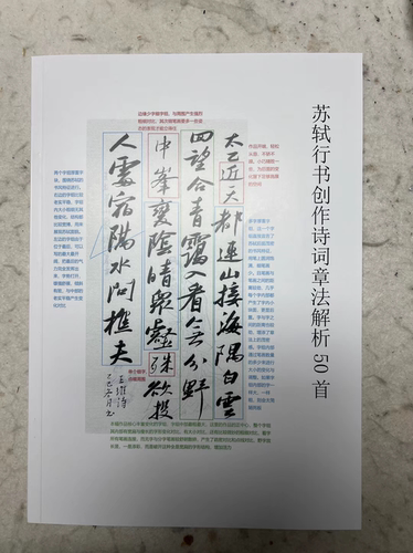 苏轼行书创作诗词章法解读。  五十首诗词 五十首相对照章法解析