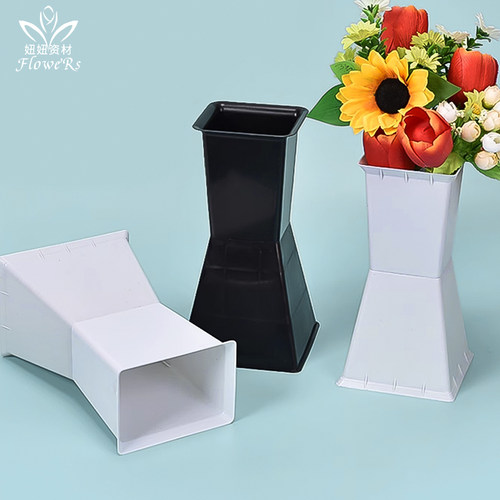 七夕情人节新款方墩墩包花神器新型方形插花箭筒花束内胆花店花桶