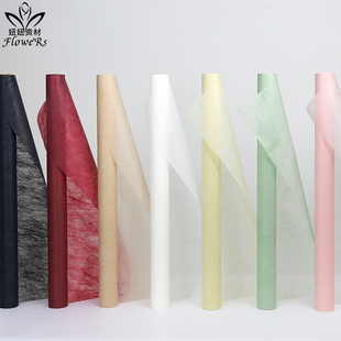 黑科技牛奶棉木棉纸牛奶棉内衬鲜花花艺包装材料内衬包花纸卷装