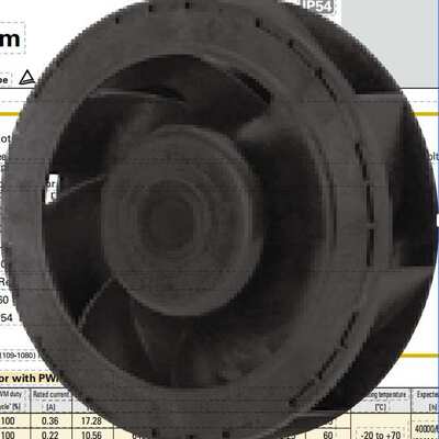 9W1TM48P4G01直流 风量 PWM调速风扇  0.36A 17.28W