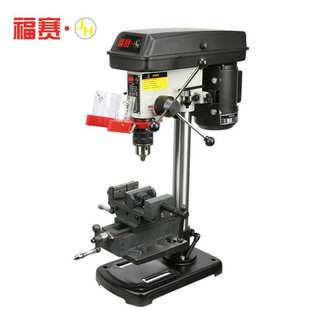无刷钻床 福赛220v多功能台钻550w小型铣床家用16mm工金属钻孔台式