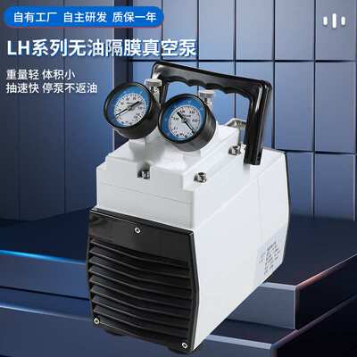永昊lh无油隔膜泵无油真空泵微型真空泵真空抽滤装置泵电动抽气泵