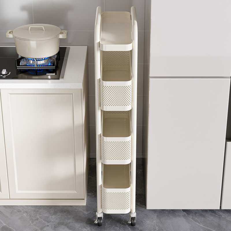 夹缝置物架厨房多功能冰箱缝隙收纳柜蔬菜篮子窄卫生间移动小推车,3C数码配件,USB灯,淘宝优惠券,粉丝福利购,淘宝优惠卷