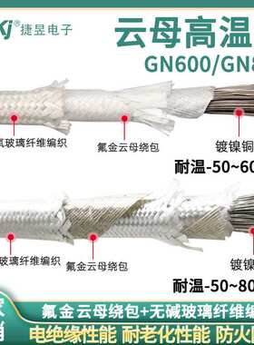 GN600云母高温线800℃耐高温线编制镀镍纯镍导体电线国标1000度