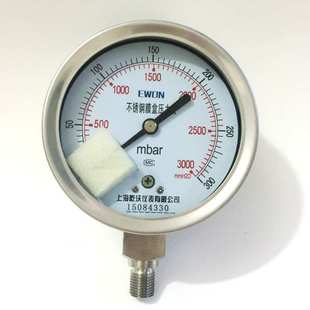 25kPa 2.5级 Y100 ye100b 316L 304 径向 膜盒压力表 M20×1.5