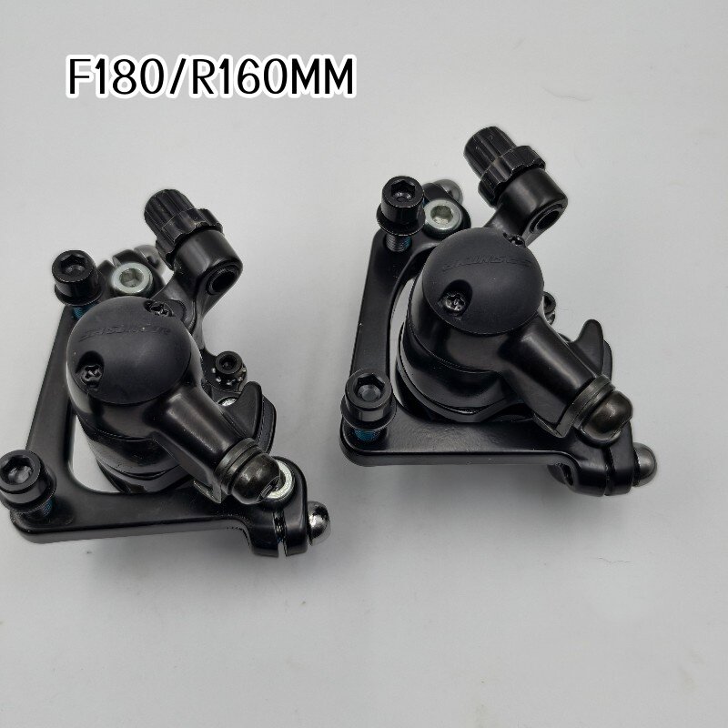 自行车山地车前后碟刹器F180/R160台厂三托闸座 线控机械碟刹夹器