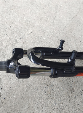 20寸山地车V杀刹减震避震铝肩品牌前叉 自行车直管28.6*202mm无牙