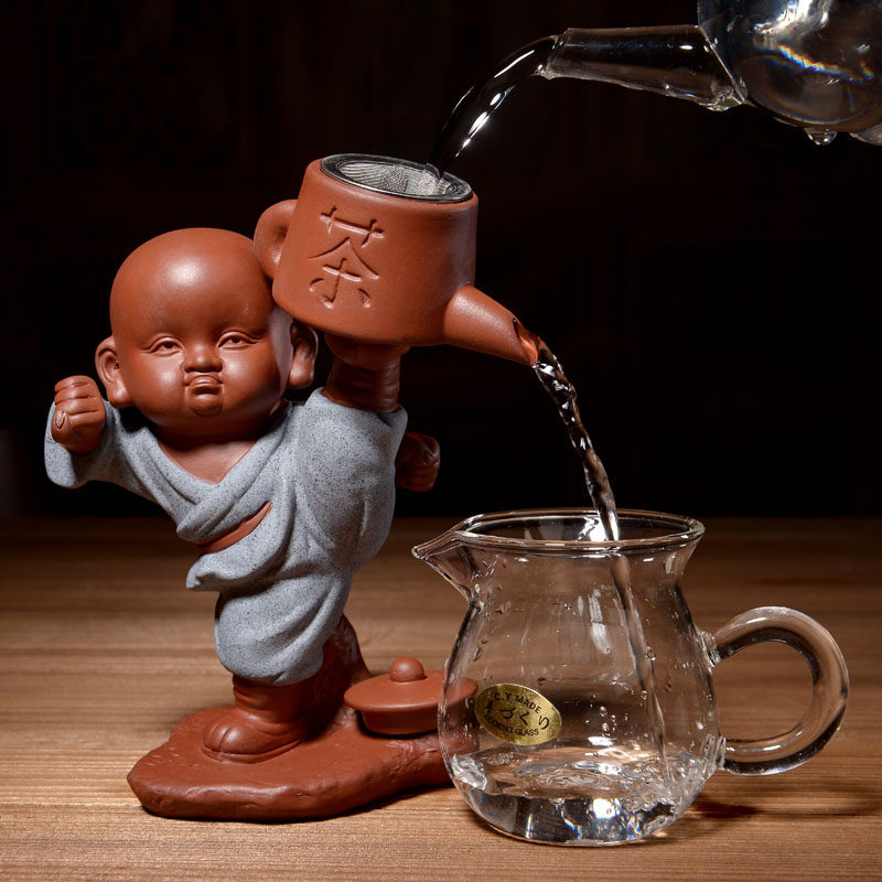 陶瓷茶漏茶滤小和尚过滤器茶具