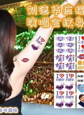刘德华今天演唱会周边2024脸贴粉丝应援ISTHEDAY华仔天地杭州南京