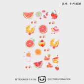 防水纹身贴彩色女新款 手臂锁骨脚踝小众蝴蝶不反光搓不掉持久潮流