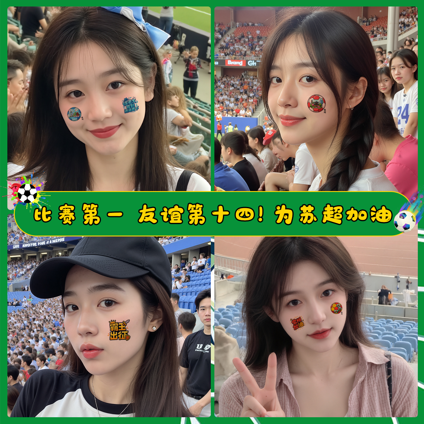 苏超联赛足球周边纹身贴防水持久