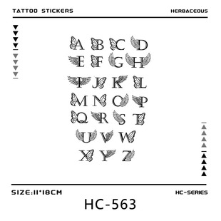 防水洗不掉持久个性 草本小图案英文字母纹身贴时尚 高级感手指刺青