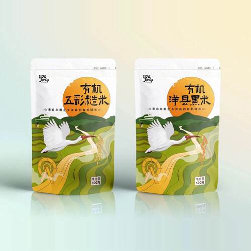 泥巴脚印陕西洋县有机黑米大米小包装 五彩米 糙米 新米汉中