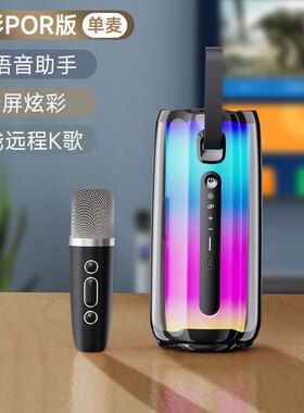 夏新zk651无线话筒音响一体机麦克风户外蓝牙音响儿童家庭娱乐K歌
