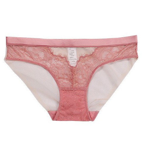 新款中低腰纯棉档无痕网纱透气