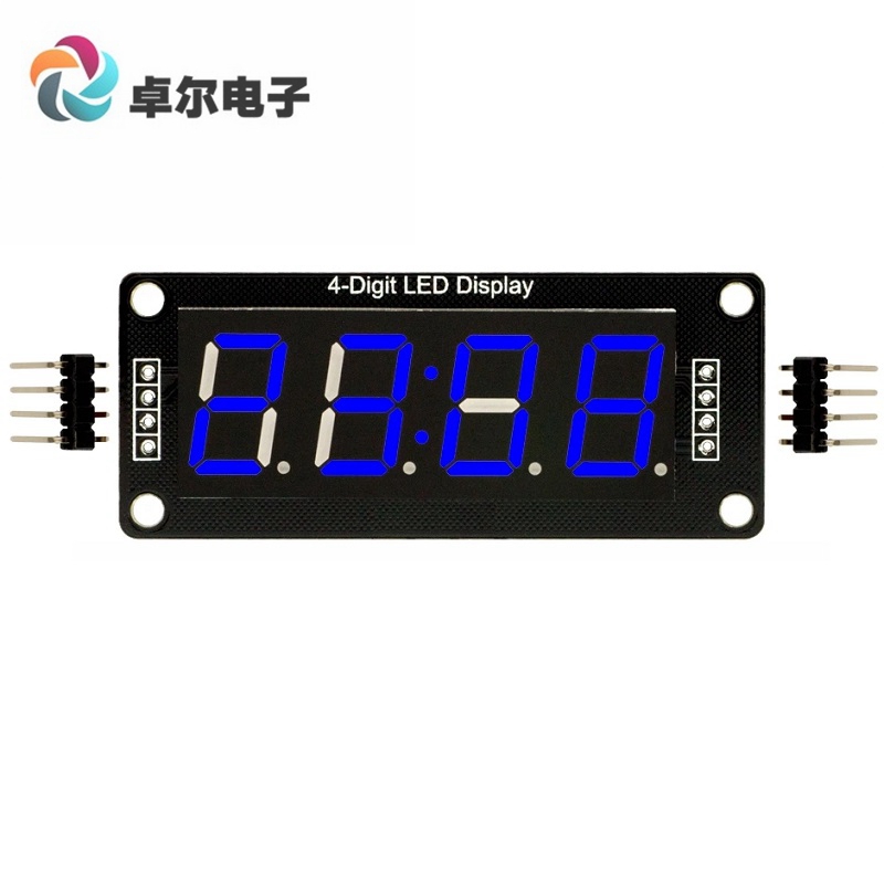 LED display tube module, 4-Digit , 7-segments 蓝色