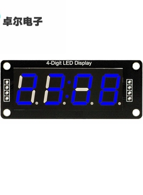 LED display tube module, 4-Digit , 7-segments 蓝色