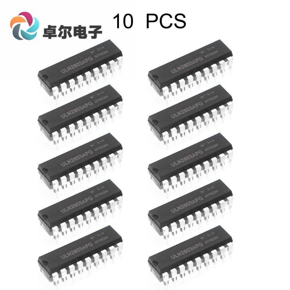 10只 直插 ULN2803APG 达林顿驱动器 8通道 DIP-18