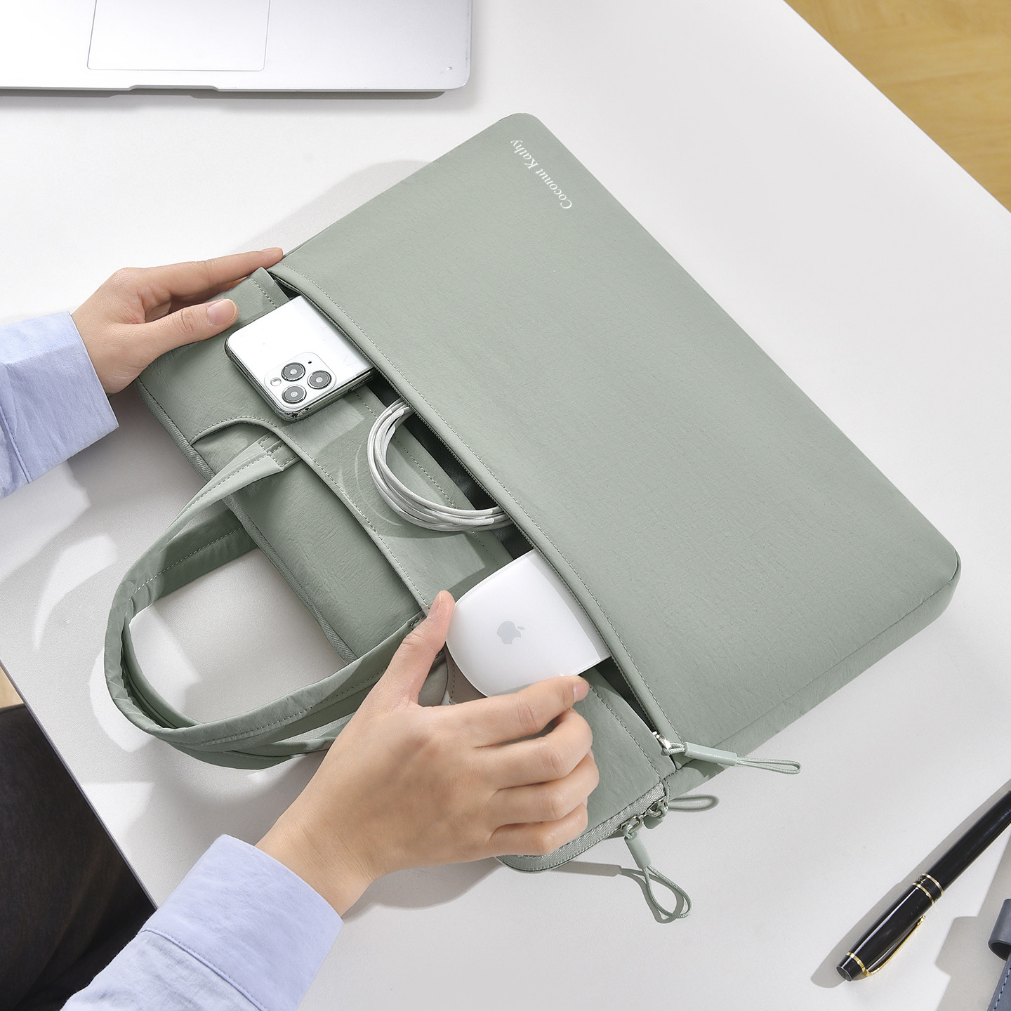 适用联想笔记本电脑包小新air14plus手提pro15点6thinkbook16包女yoga13s寸14s手提包原装男thinkpad x13英寸