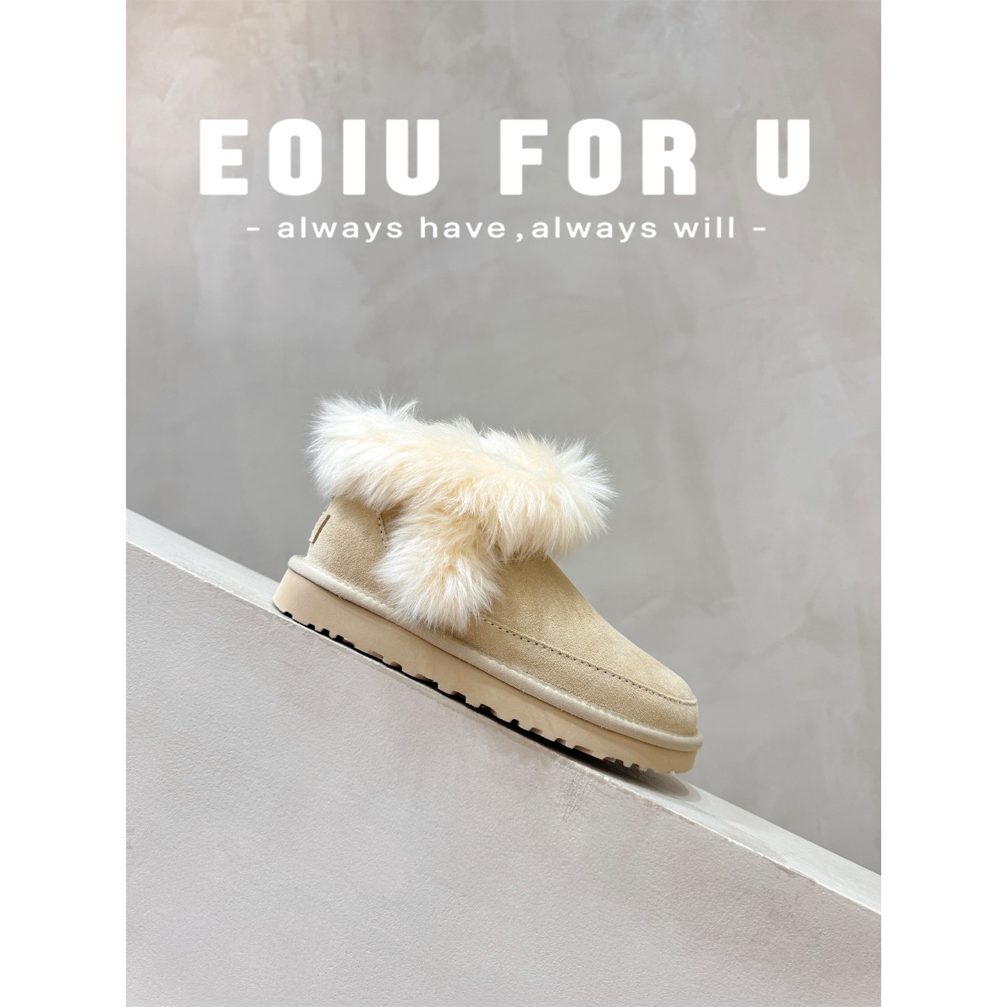 EOIU 25-12 非普货！baby蓝托斯卡纳皮毛一体羊毛短靴鞋子雪地靴,女鞋,时尚雪地靴,淘宝优惠券,粉丝福利购,淘宝优惠卷