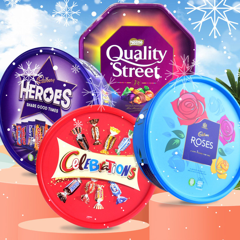 英国进口mars玛氏巧克力大脸盆礼盒雀巢糖果年货结婚零食圣诞喜糖