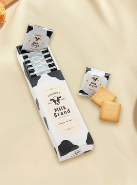 【新品上市】日本进口牛奶巧克力猫舌夹心饼干下心MILK BATON礼盒