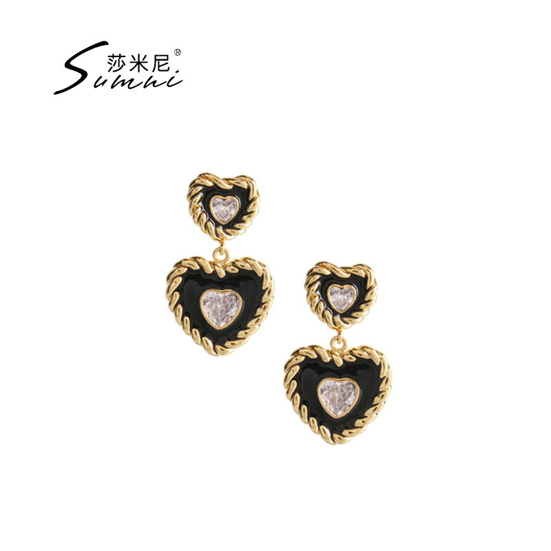 sumni/莎米尼欧美风珐琅滴釉女