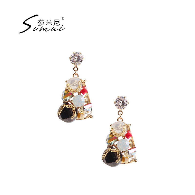 sumni/莎米尼18k包金气质典雅