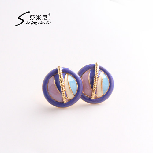 sumni/莎米尼珐琅滴釉欧美风女