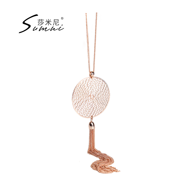 sumni/莎米尼毛衣链流苏吊坠衣服