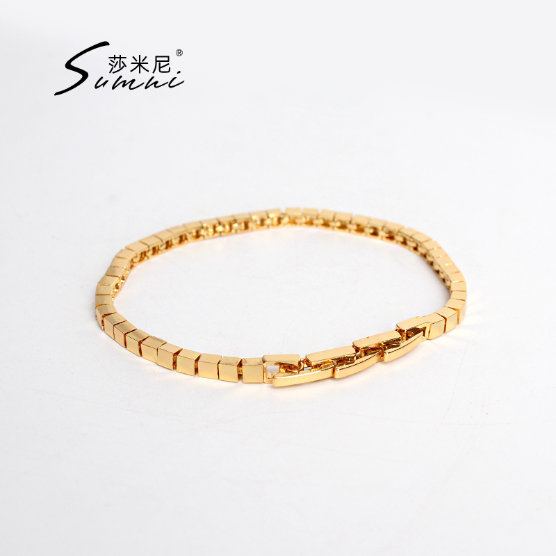 sumni莎米尼欧美18k女质感手链
