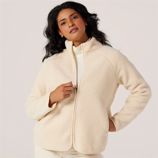 双面绒 原单尾货英国dc 秋冬保暖舒适拉链口袋简约摇粒绒卫衣绒衫