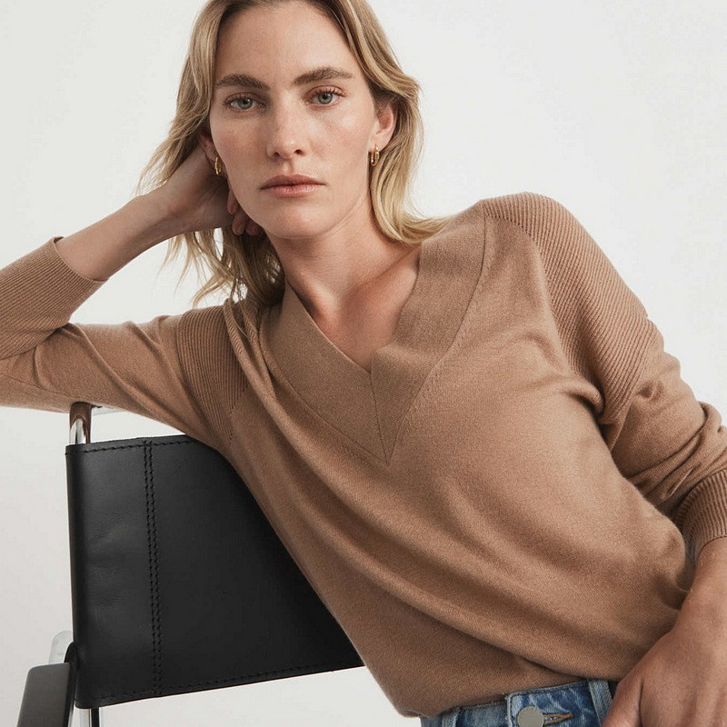 坚持原单澳洲wt羊毛混纺针织衫