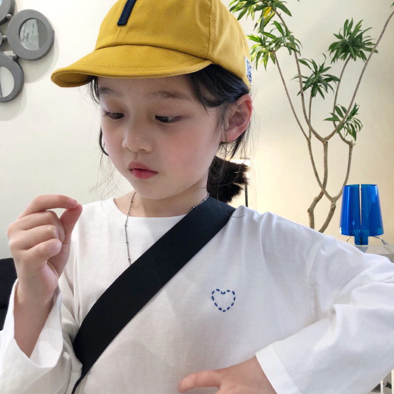 女童加长版宽松全棉打底T恤