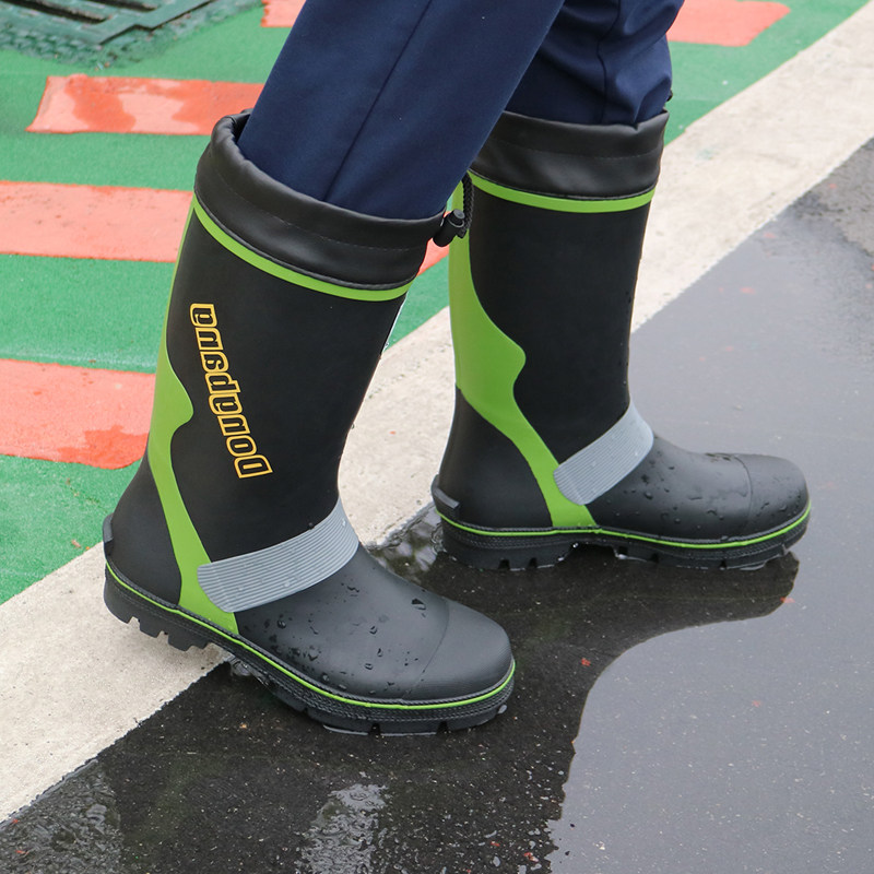 长筒雨鞋男士户外防滑高筒防水男士高帮耐磨水靴户外钓鱼胶鞋套鞋