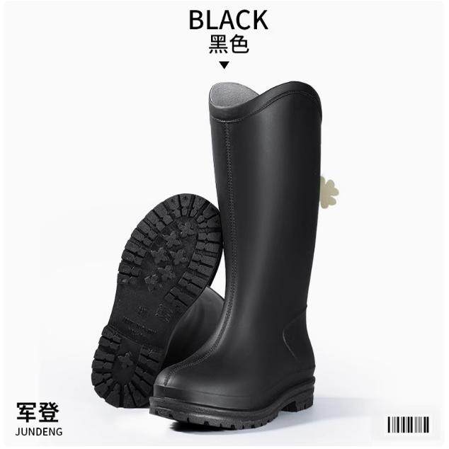 2026春夏新款高筒雨鞋女式时尚厚底防滑外穿轻便耐磨软底水胶鞋