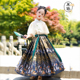 本格汉服女童古风春夏改良日常汉服儿童马面裙高级套装 中国风