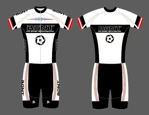 极客狮连体速滑服透气超弹短袖