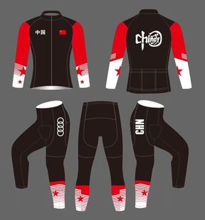 儿童速滑服抓绒中国队比赛运动服训练服骑行服专业滑冰服装轮滑服