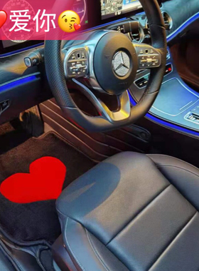 新款奔驰c180lCLA GLCL e300lgla325li528li118i专用红心脚垫