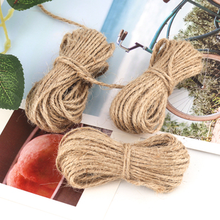 麻绳牛皮纸绳吊牌绳diy材料手工编制绳手账素材捆绑绳吊牌照片墙