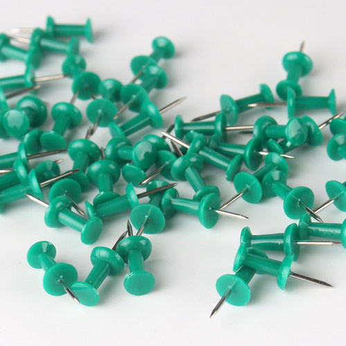100枚绿色图钉按钉工字钉图钉
