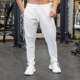 百搭高街长裤 春夏新款 潮流健身运动卫裤 韩版 白色休闲裤