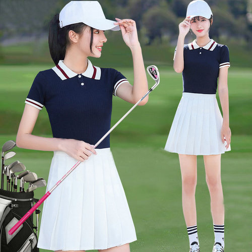 弹力针织短袖T恤防走光短裤裙