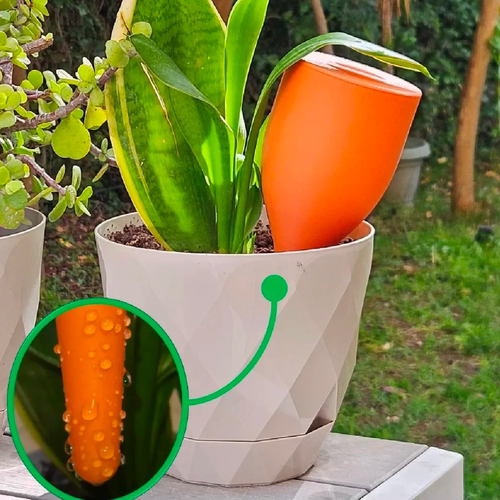 极简自灌溉滴流式滴灌器带防虫盖3D打印自浇水系统鹿角蕨块根用