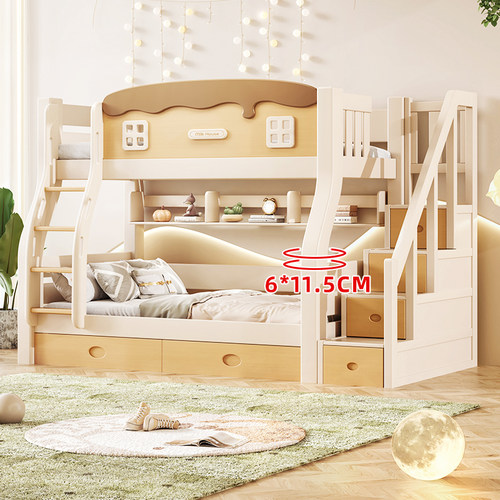 彬飞5折樱桃木上下铺木床双层